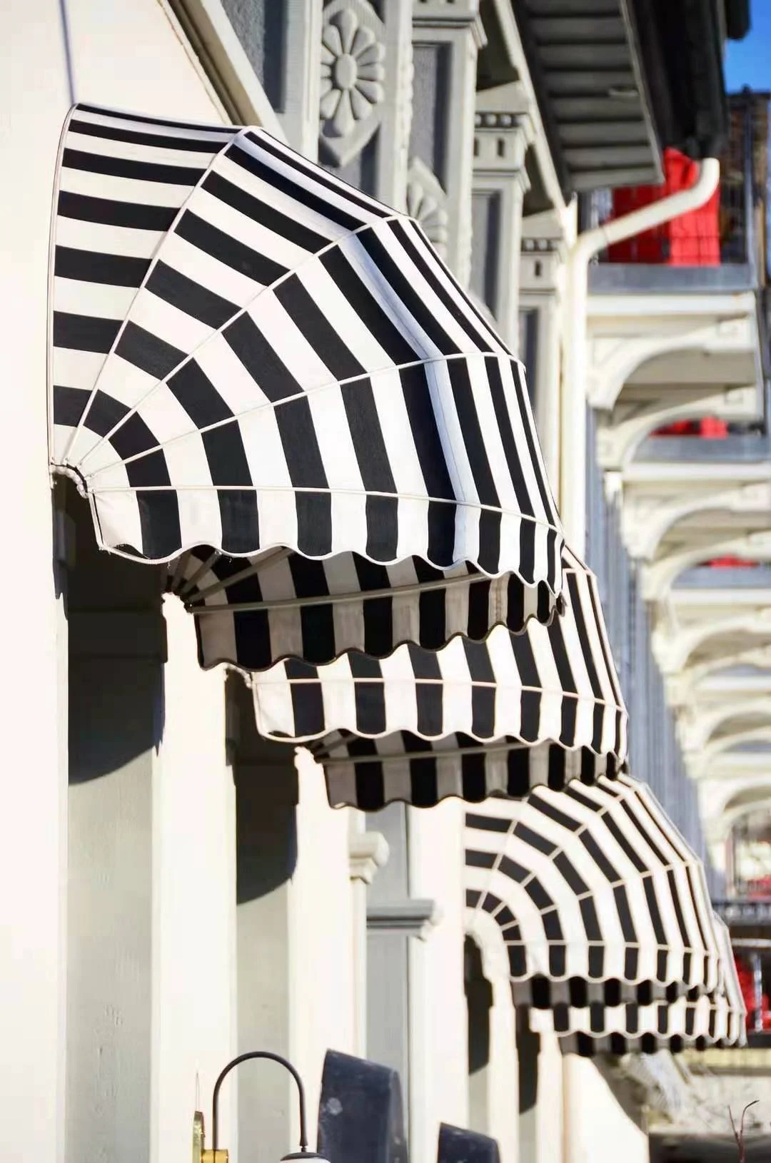 
5 years warranty 100% solution dyed acrylic yarn dyed stripe anti-uv water proof sun proof outdoor awning fabric 