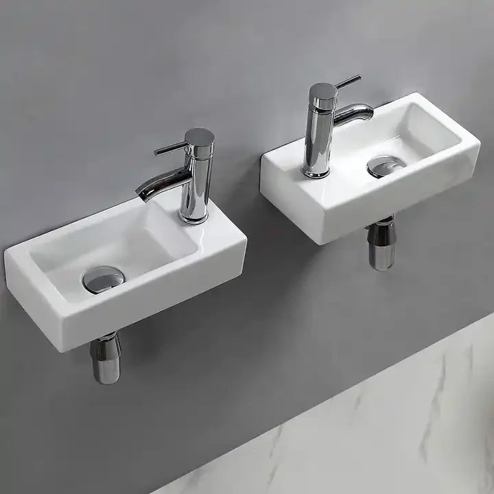 White Single Porcelain Hotel Restaurant Luxury Ceramic Washbasin Bathroom Vanity Wash Basin Bathroom Sinks