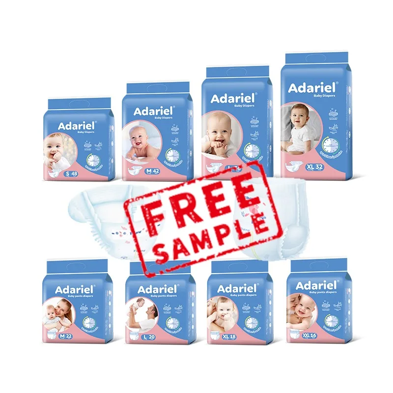 Бесплатный образец оптовая продажа с фабрики детские товары одноразовые подгузники мягкие дышащие для сна ребенка