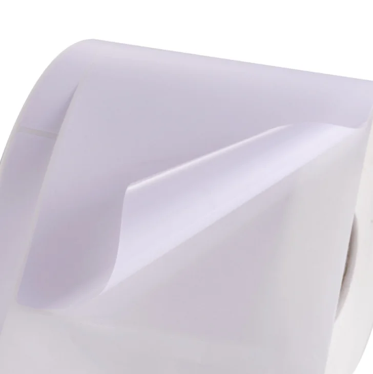 White  clear and metallic Polypropylene Bopp self adhesive label paper roll adhesion paper roll water glue