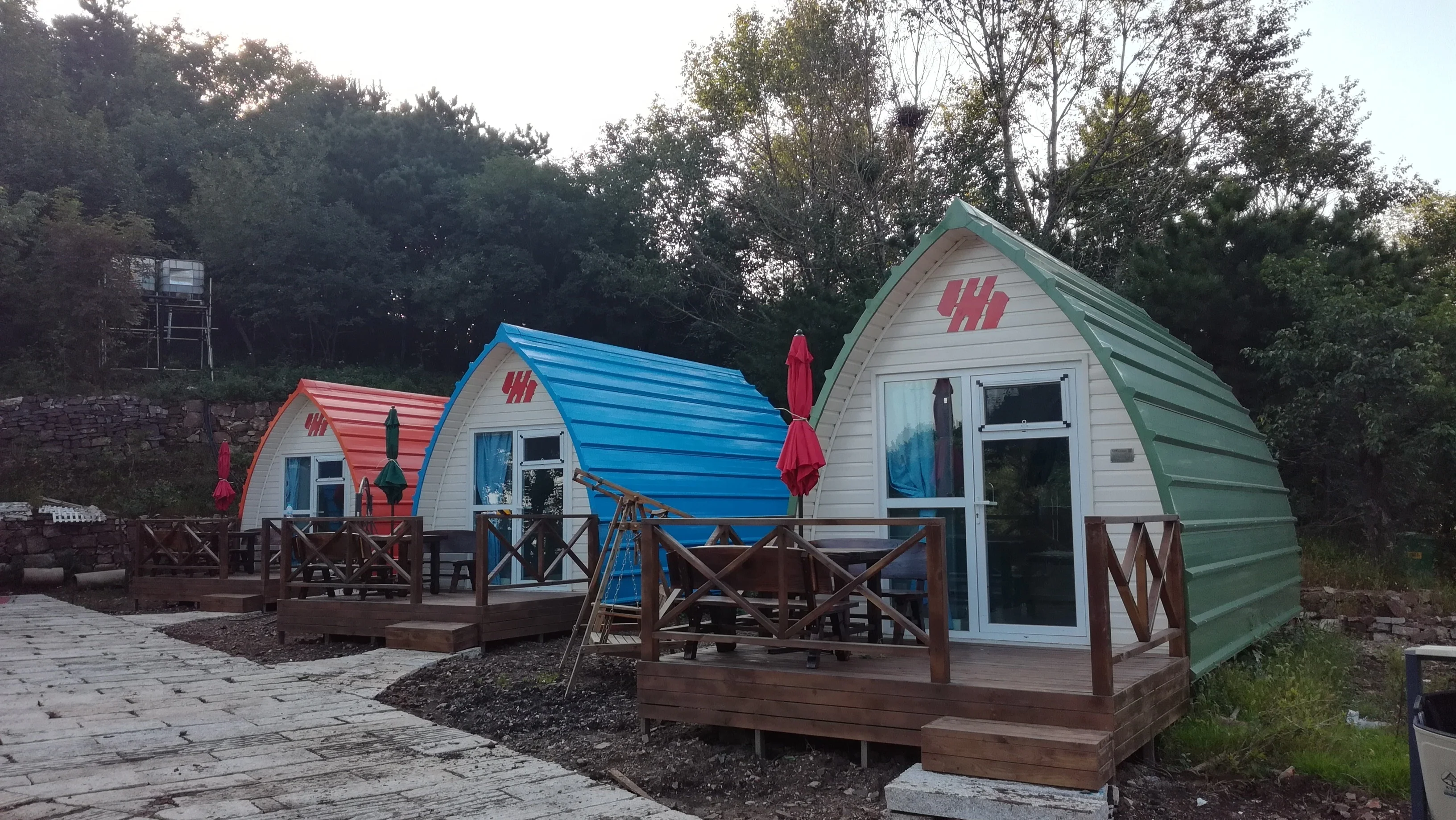 AH-FC5030 China Resort Cabin House Eco Camping Pod for Beach Homes Haus