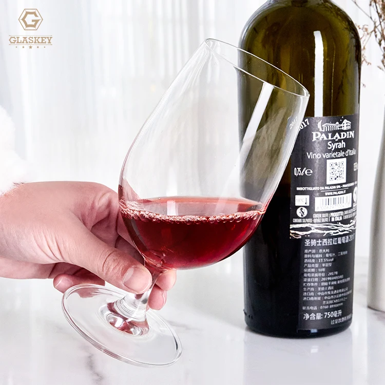 Lead-Free Glass Wine Glasses Dishwasher Safe Stemware Cups Durable Tasting Glasses 410Ml