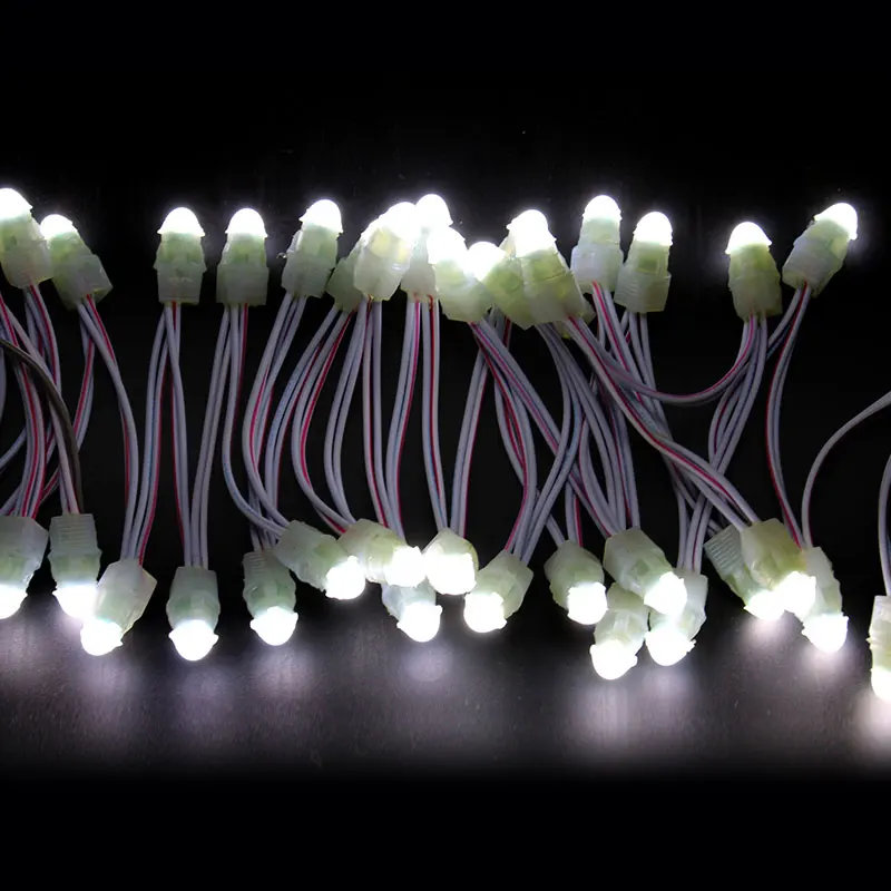 12 мм светодиодный пиксель 0,15 Вт 50 шт. на струну водонепроницаемый IP67 Светодиодный пиксельный свет