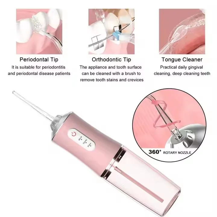 high pressure Cordless Water Pick Combo Pack Pik Rechargeable Dental Oral Manufacture Jetpik Water Flosser Shower Teeth Cleaner