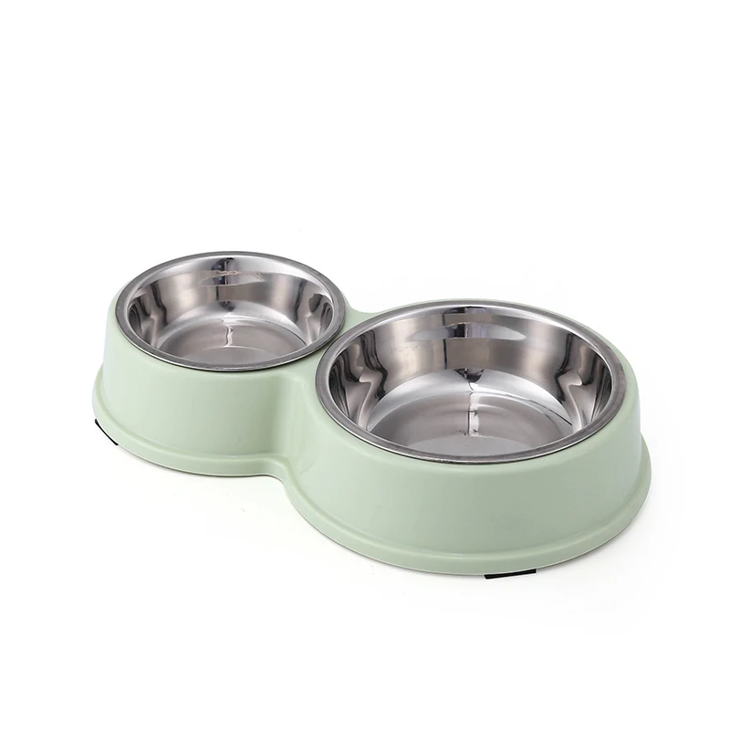 
Factory Direct Sales Non-Slip Stainless Steel Pet Bowl Dog Double Bowl Pet Food Bowl Ceramic 