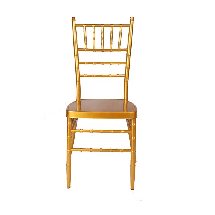 Wholesale High Quality Luxury Decoration Use Stackable Metal Wedding Chairs For Sale