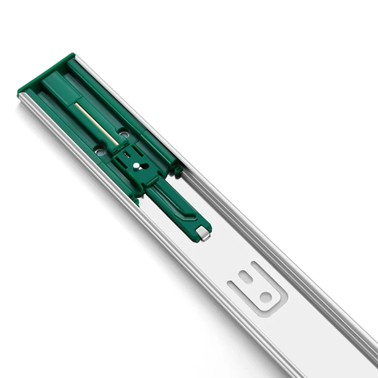 Ronghui Soft Telescopic Full Extension 3-fold Cold Rolled Steel Drawer Fittings Damping Ball Bearing Slide Rail