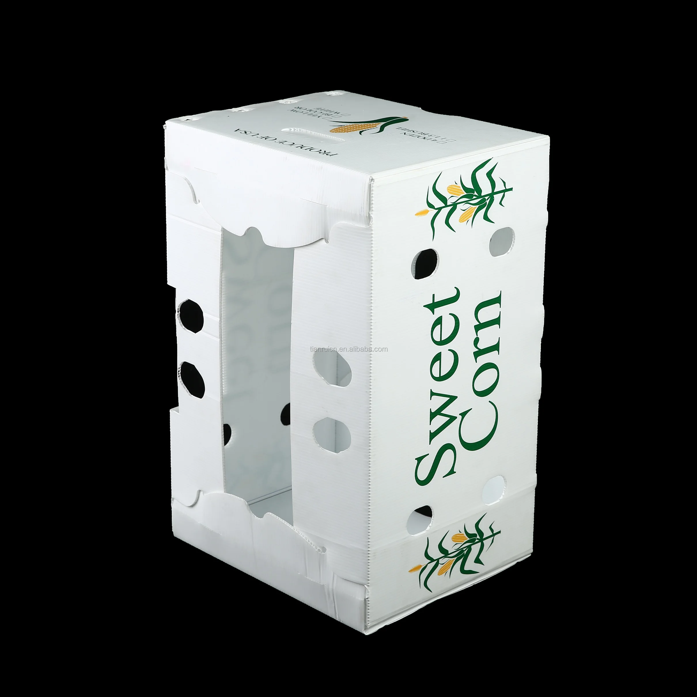 plastic coroplast sheet sweet corn box