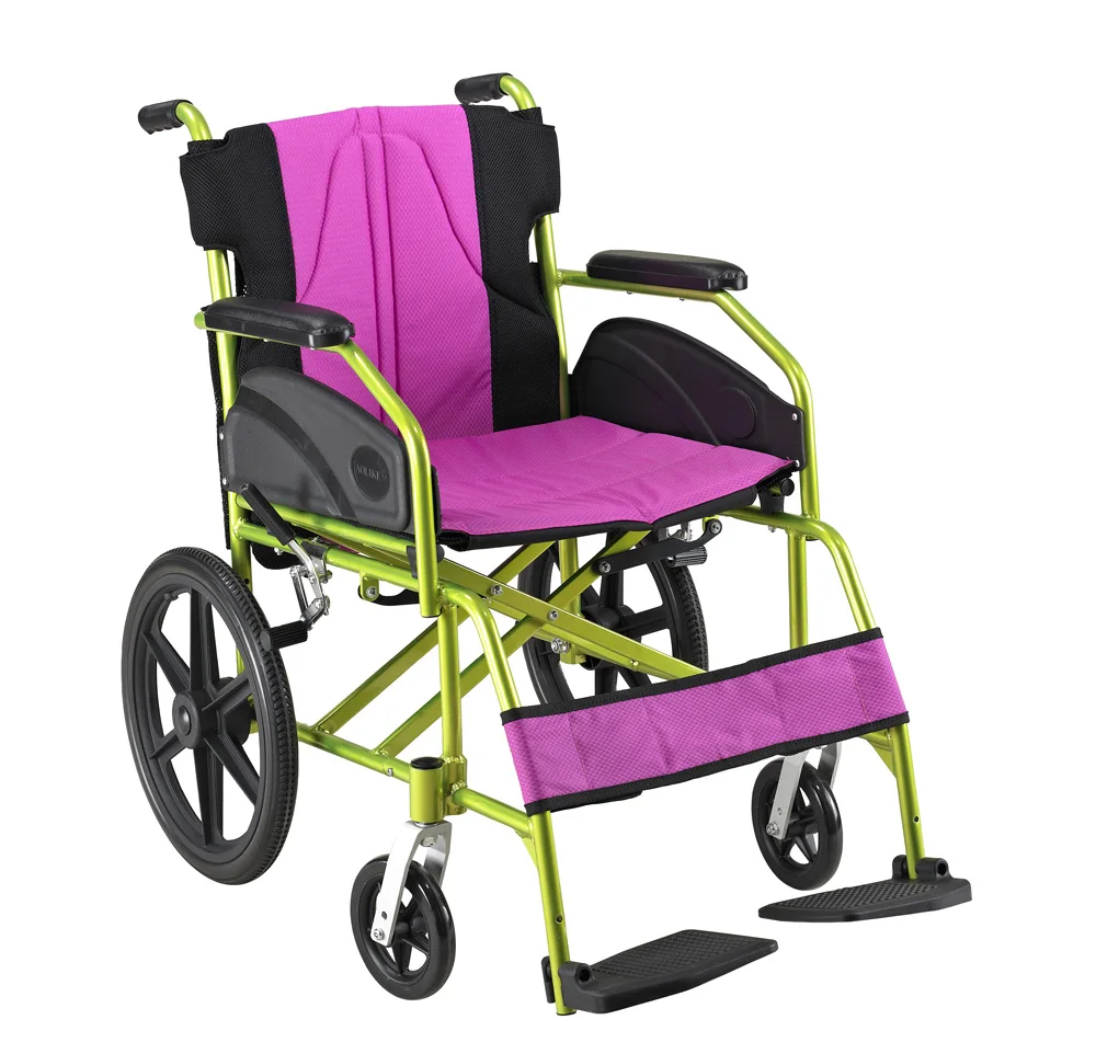 Hot Sell Rehabilitation Therapy Supplies  China Folding Outdoor Aluminum Lightweight Wheelchair