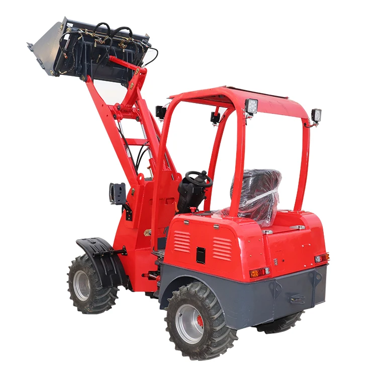 Wholesale Front End Mini Skid Steer ZY906 600KG Electric Towable Backhoe Wheel Loaders For Sale