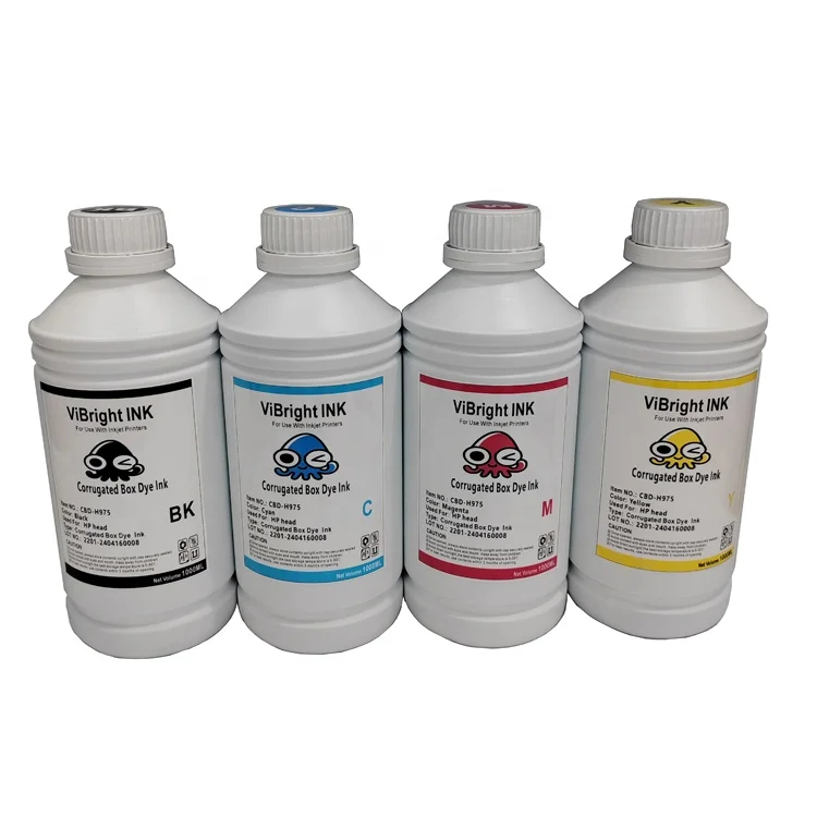 Corrugated boxpigment ink for 975 printer head Corrugated cardboard kraft paper coated paper print waterproof pigment ink