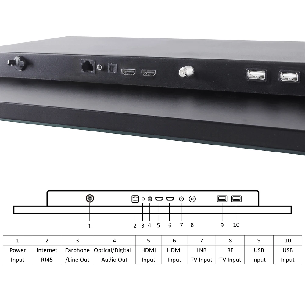 22 inch Luxury Hotel Shower Room Water Resist New Smart TV Mirror IP66 Waterproof