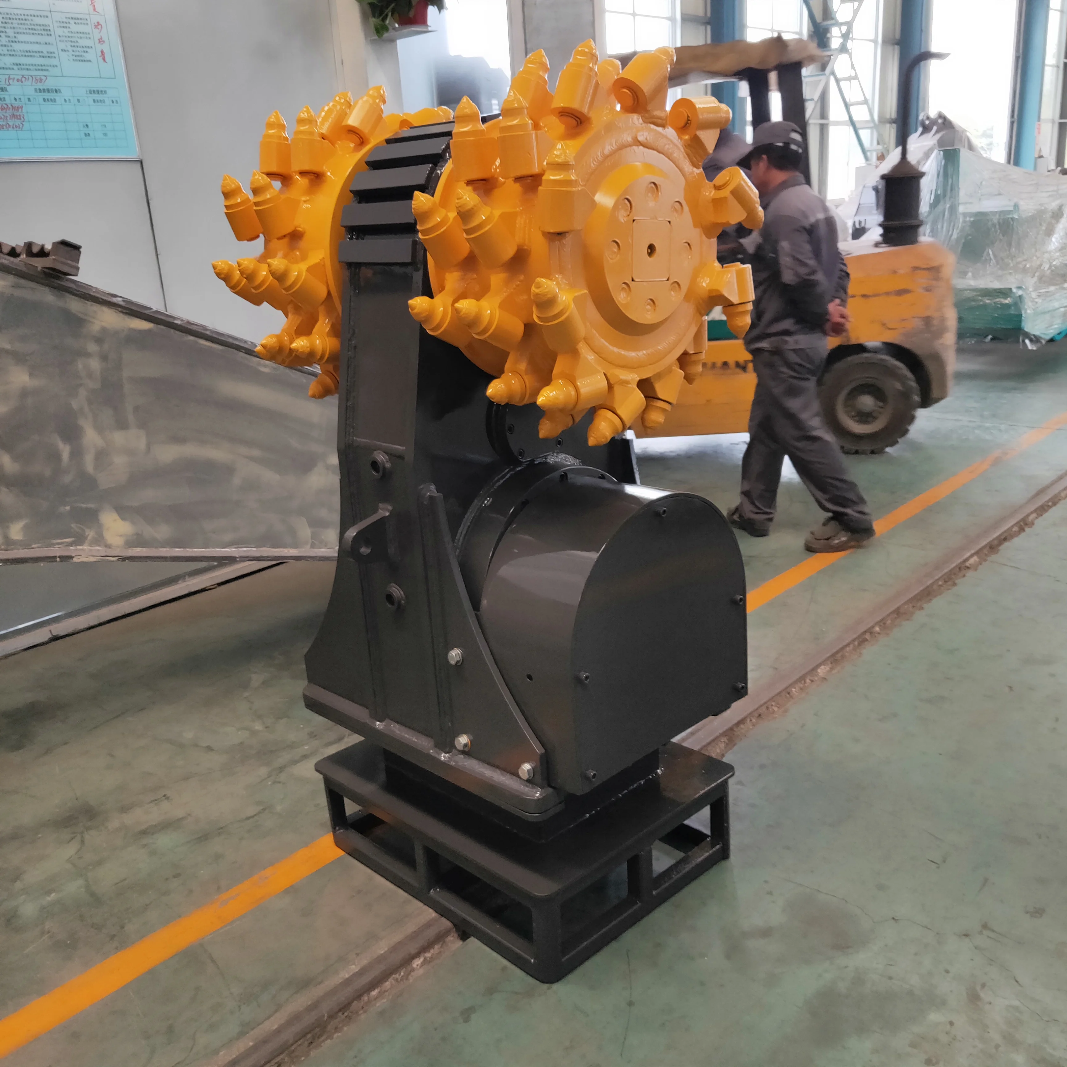 MONDE drum cutter CAT320 excavator attachment rock milling cutter