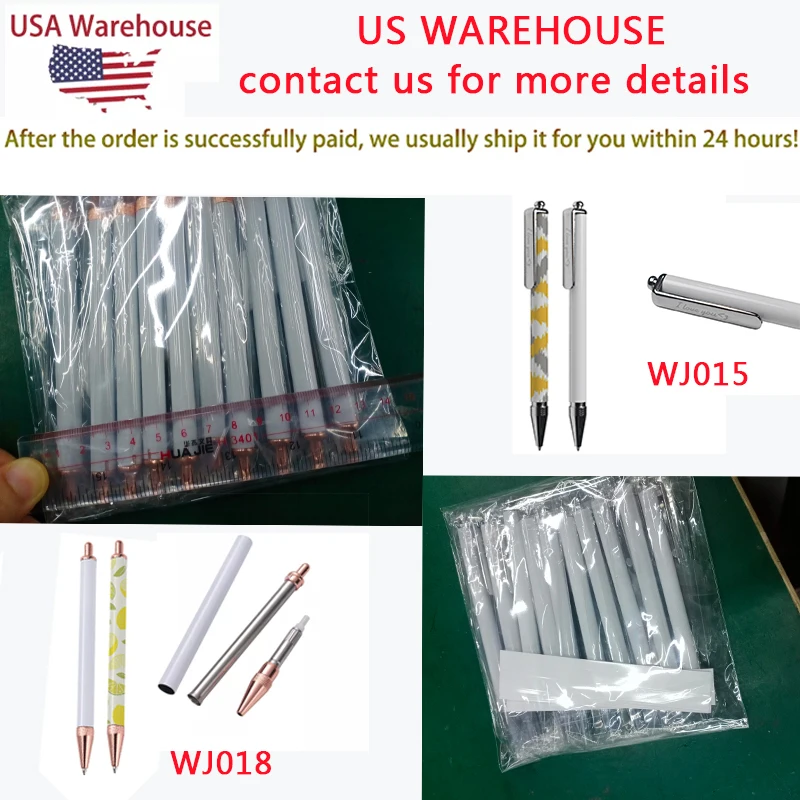 USA warehouse Custom Printable Sublimation Ballpoint Pen Sublimation pen