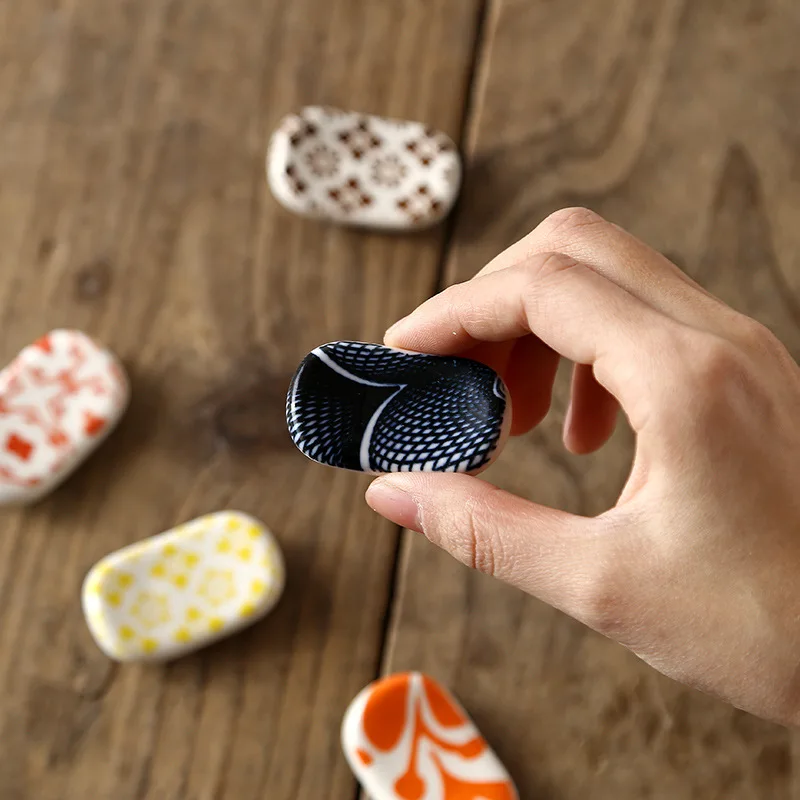 Nordic Underglaze Ceramic Tableware Creative Restaurant Home Simple Oval Spoon Chopstick Holder Bracket