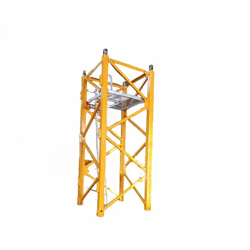 Tower crane mast section