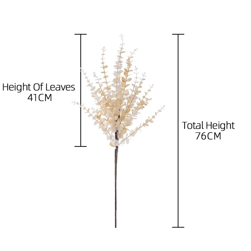 MW89101 Eucalyputs Leaves Spray Artificial Eucalyptus Branches Greenery Stems for Vase Bouquets Garland Table Centerpieces Decor