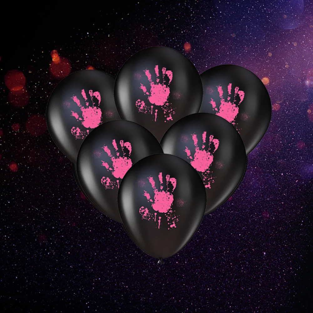 Флуоресцентные шары для вечеринки на Хэллоуин 12 дюймов светящиеся в темноте неоновые