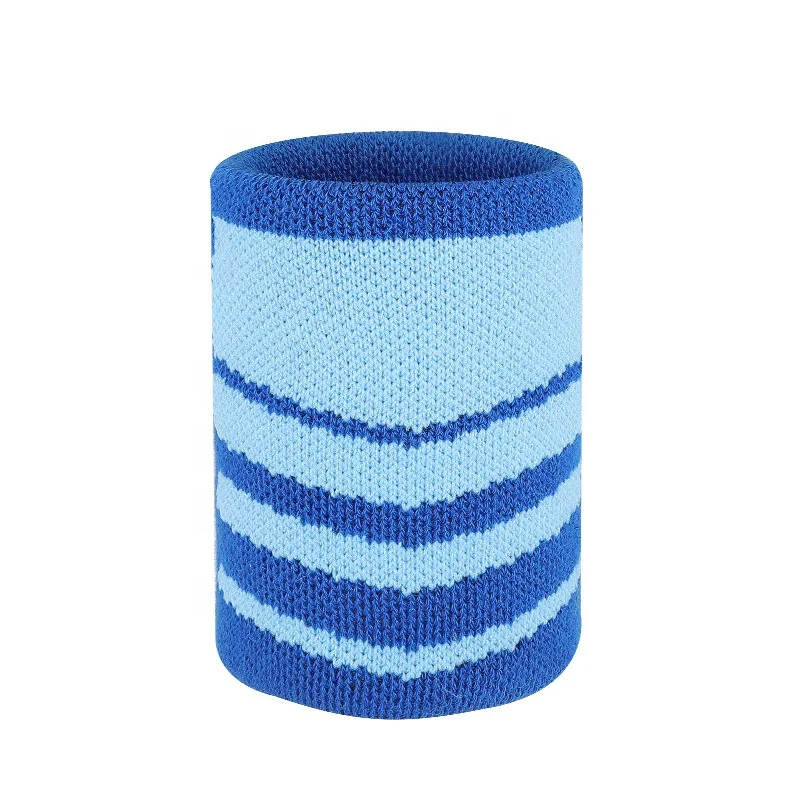2024 Custom Embroidered Cotton Sweatband Tennis Match Training Wristband Breathable Sports Sweatband Wristband