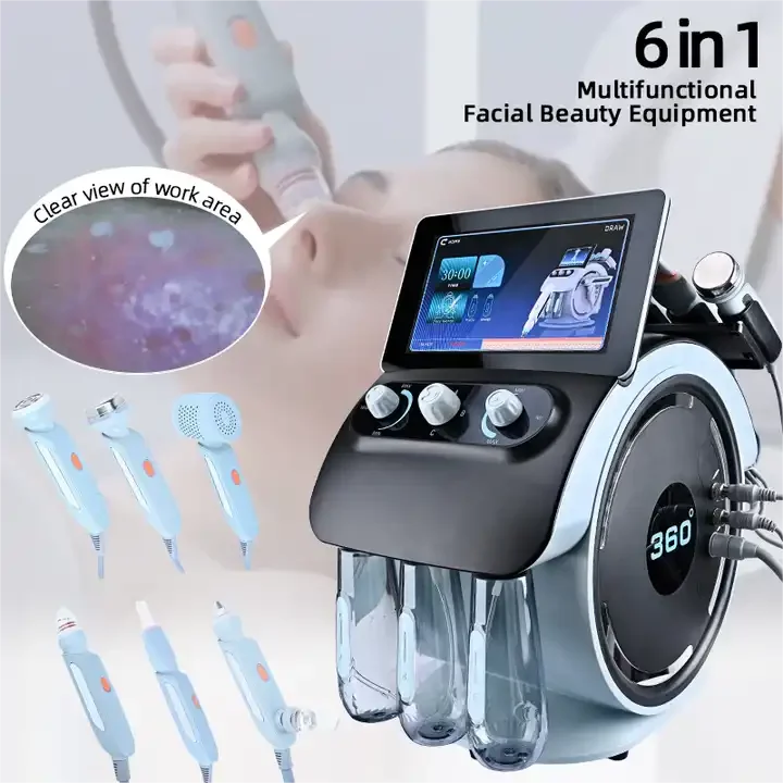 2024 Beauty Facial Machine 6 in 1 visualization hydro facials beauty machine hydro hydrodermabrasion facial machine