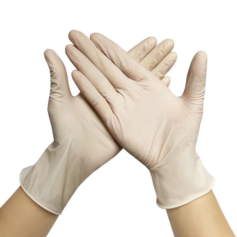 Comfortable Disposable Latex Gloves Blue Sterile Daily Work Gloves