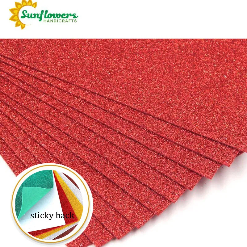 2mm Cheap Purple Glitter EVA Thin Foam Sheets 20*30cm