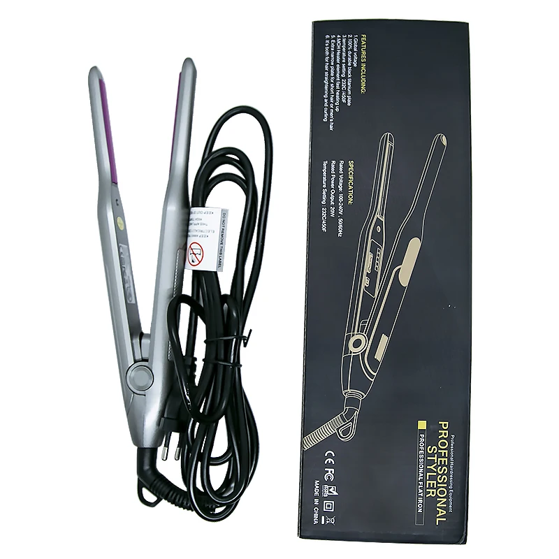 Flat Iron Hair Straightener and Curler 2 IN 1 Hot Comb Electric Hair Straightener Comb with Wholesale Price