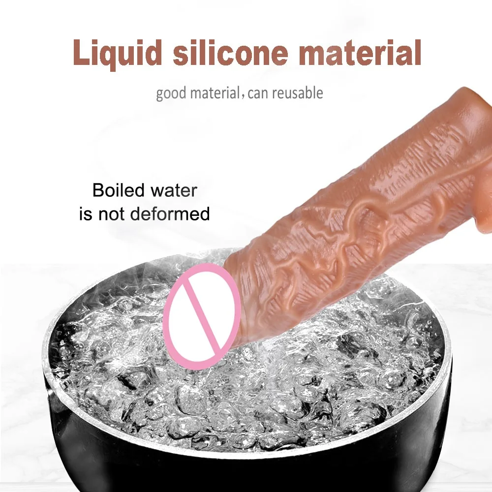 Men Masturbation Toys Silicone Enlarged And Elongated Crystal Simulated Penis Sleeve Fun TPE Wolf Tooth Set Couple Toy Lock