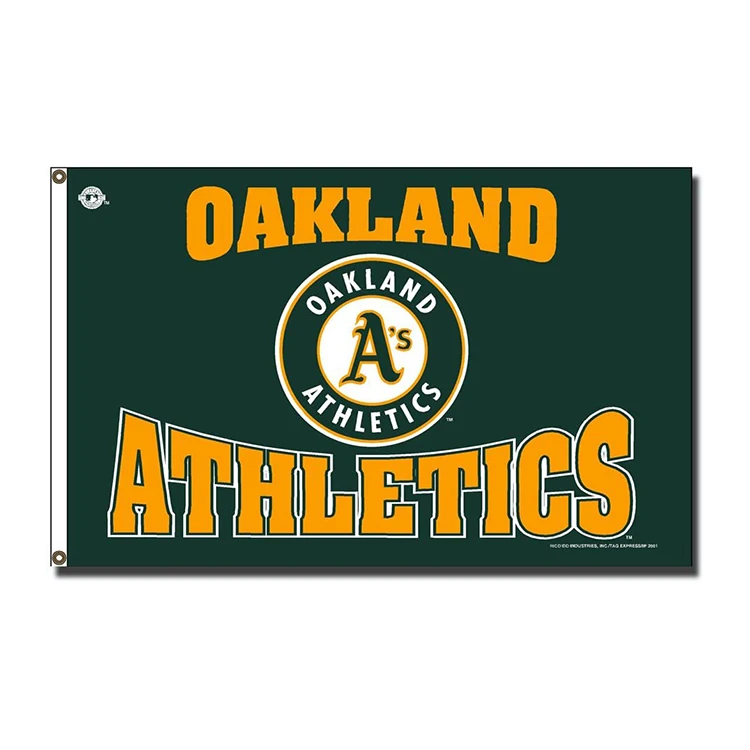Oakland ATHLETICS 3x5Ft Flag Custom All MLB Sport Team Single Sided Banner Flag with Grommets
