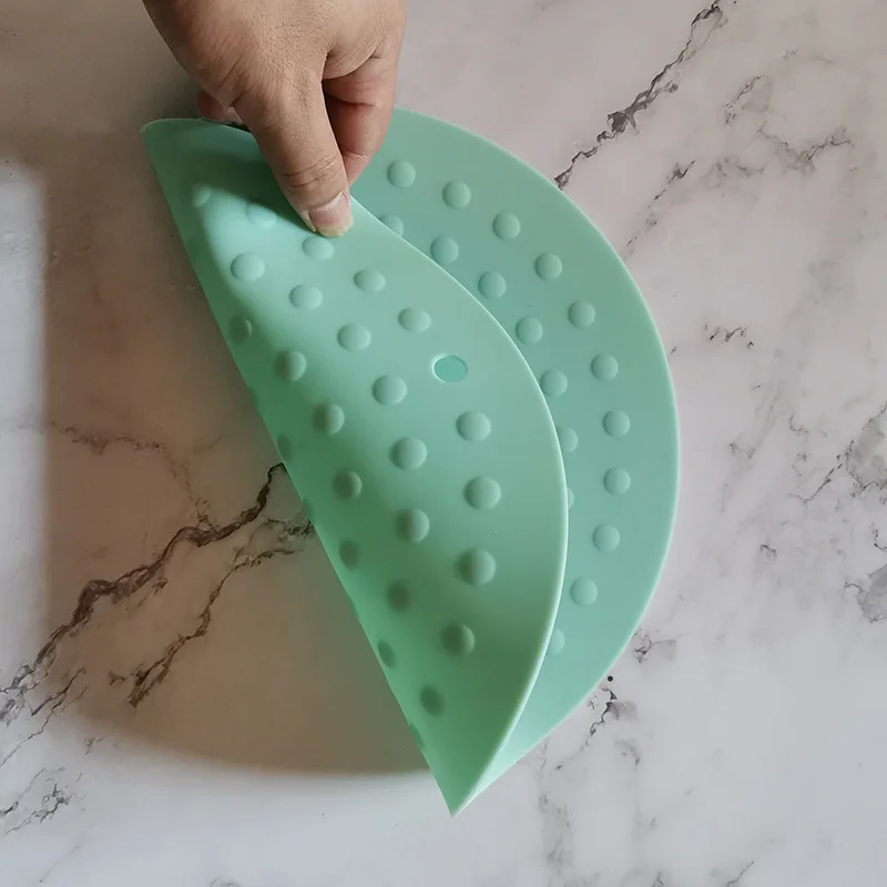 Термостойкий силиконовый коврик круглой формы для сушки посуды, сушилка для стола, кухни, обеденного стола, винного бокала, кофейной чашки