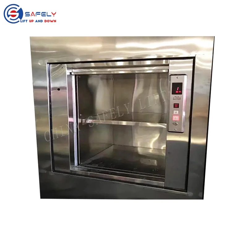 Indoor100kg Dumbwaiter Elevator Traction Goods Lift Food for Kitchen Restaurant Hotel With Price