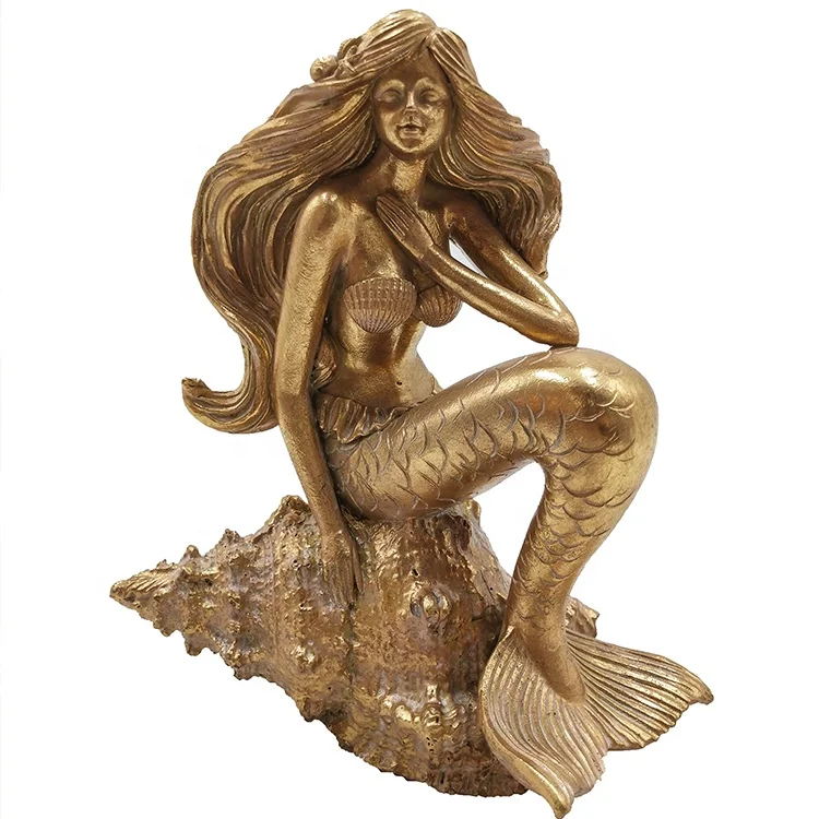 Resin Crafts Ornaments Home Decor, Luxury Deer Deco Home Table Decoration Resin Wholesale Mermaid Figurine,