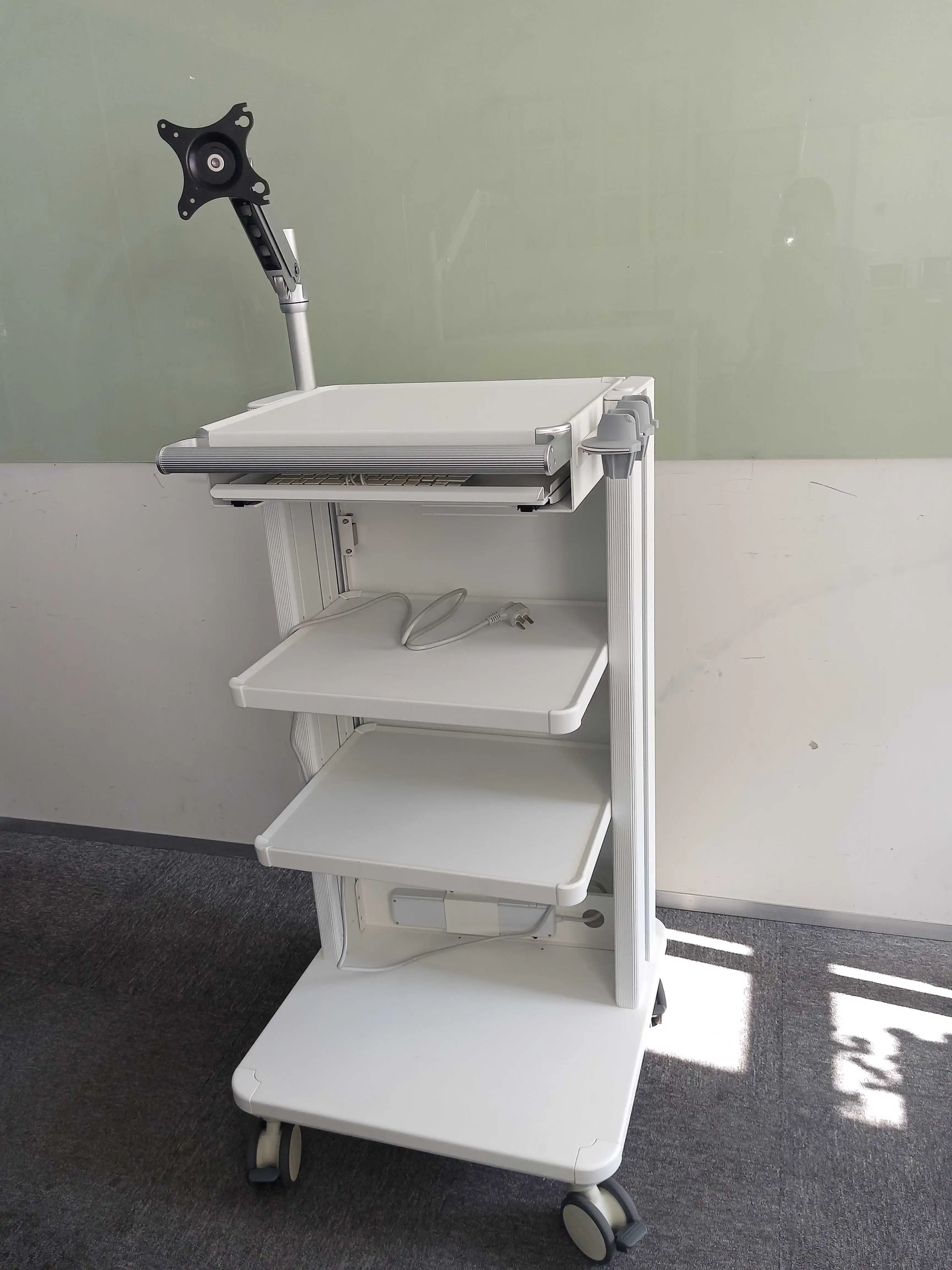 Customized Laparoscopy trolley cart arthroscopy trolley colposcope cart endoscopy holder