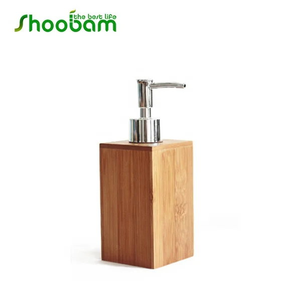 Bamboo Wooden Products Luxury Bathroom Essentials Accessory Set