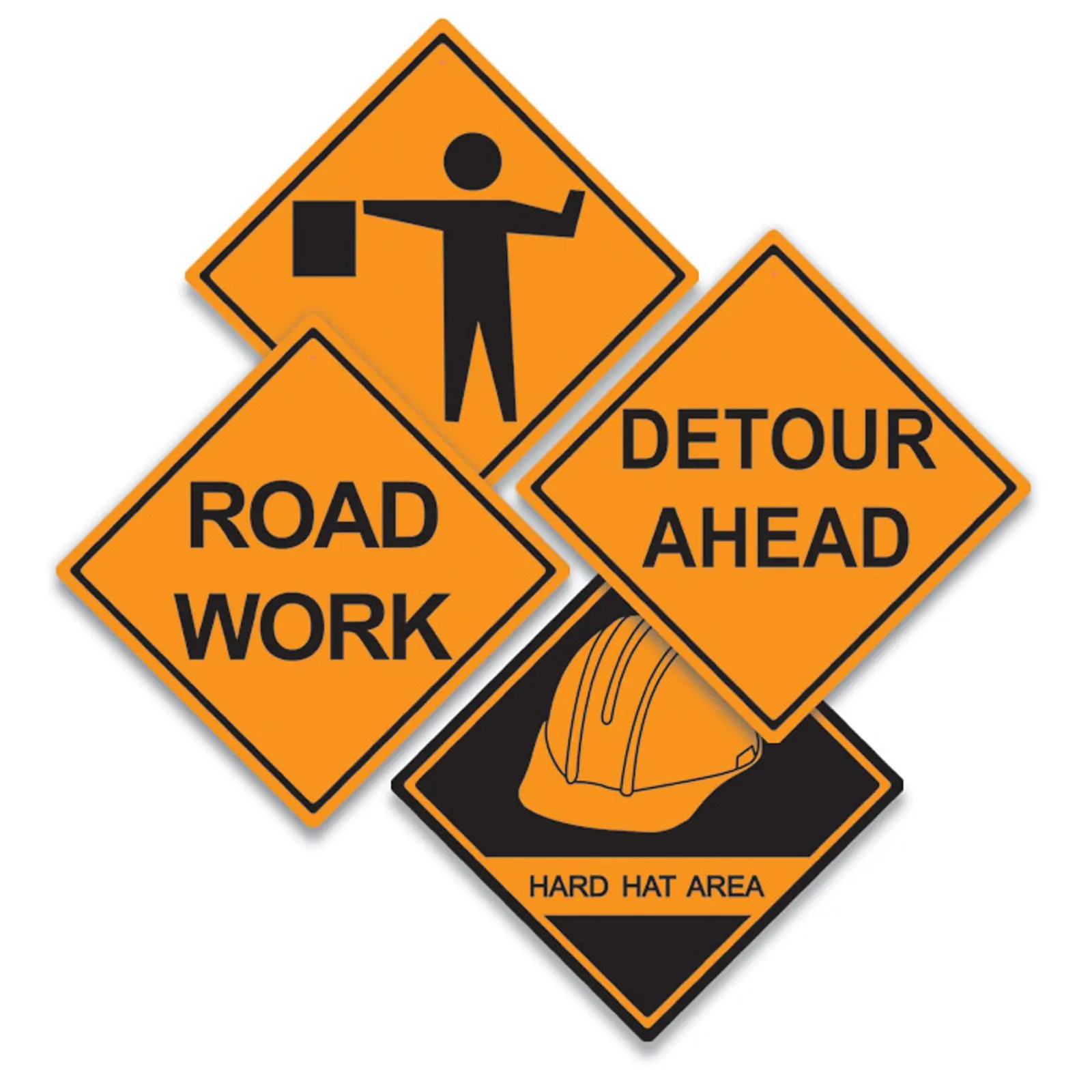 High Visibility Customized Reflective Flexible Road Sign Construction Work ahead Sign for work zone