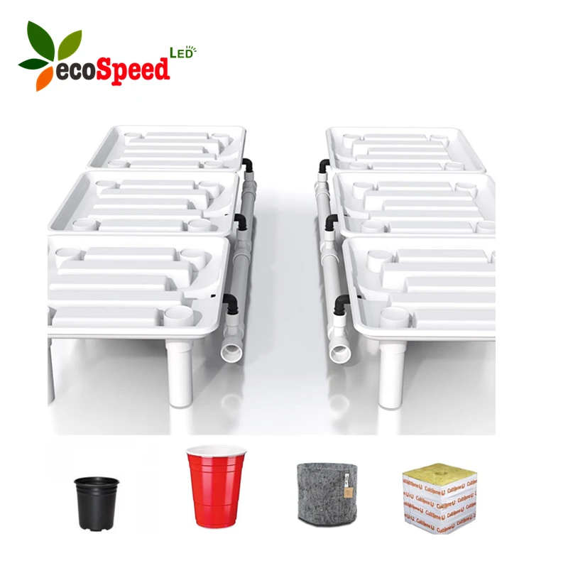 Large size plastic plant pots hydroponics water runoff tray 7 inch plant pot