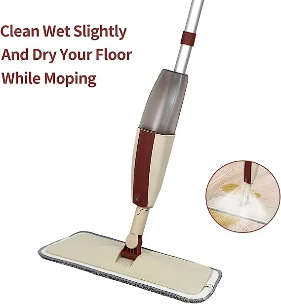 New Design Free Hand Household Easy Cleaning Microfiber 2 In 1 Magic Spray Flat Mop Healthy Spray Mop Mops