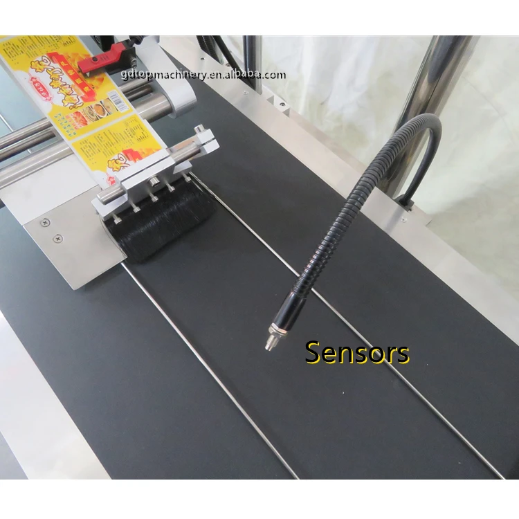  TOY Y High Speed Automatic Stand Up Pouch Labeler Sticker Label Machine Plastic Bag Labeling With Great