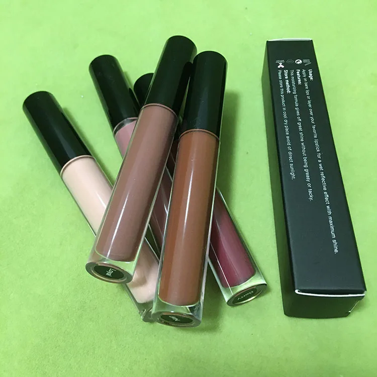 
Ready to ship 50 pieces moq glitter lip gloss private label shiny lip gloss with tube and packaging 