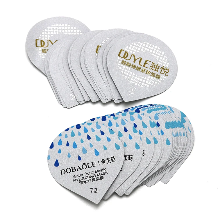 Heat seal die cut piece aluminium foil lids for packing
