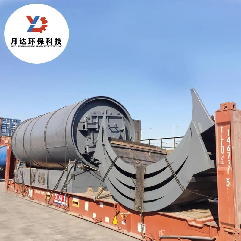 10th new technology High yield tyre rubber pyrolysis plant with auto feeding system and auto discharge system
