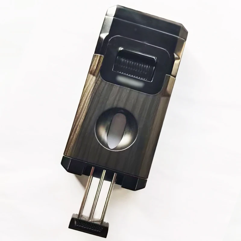Wholesale cigar torch lighter jet flame custom cigar lighter and cutter gift box