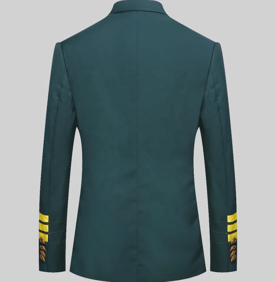 Best national patrol private design green jacket and pants custom logo printed security guard uniforms set