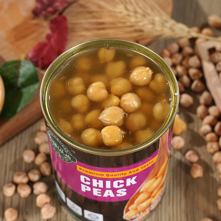 Top Chinese Quality Canned Chick Peas Ready to Eat Healthy Legumes Preserves Cooked Chickpeas In Jar For Supermarket/Wholsale