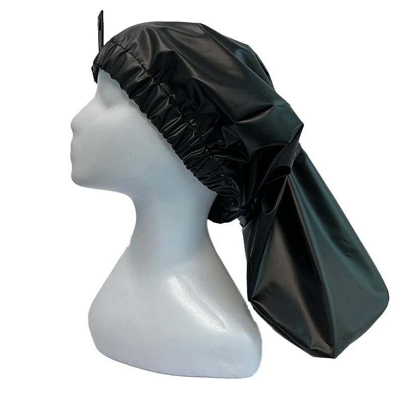 22inches Adjustable PVC Curly Braid Hair Braid Jumbo Bath Caps Waterproof Shower Cap for Long Hair