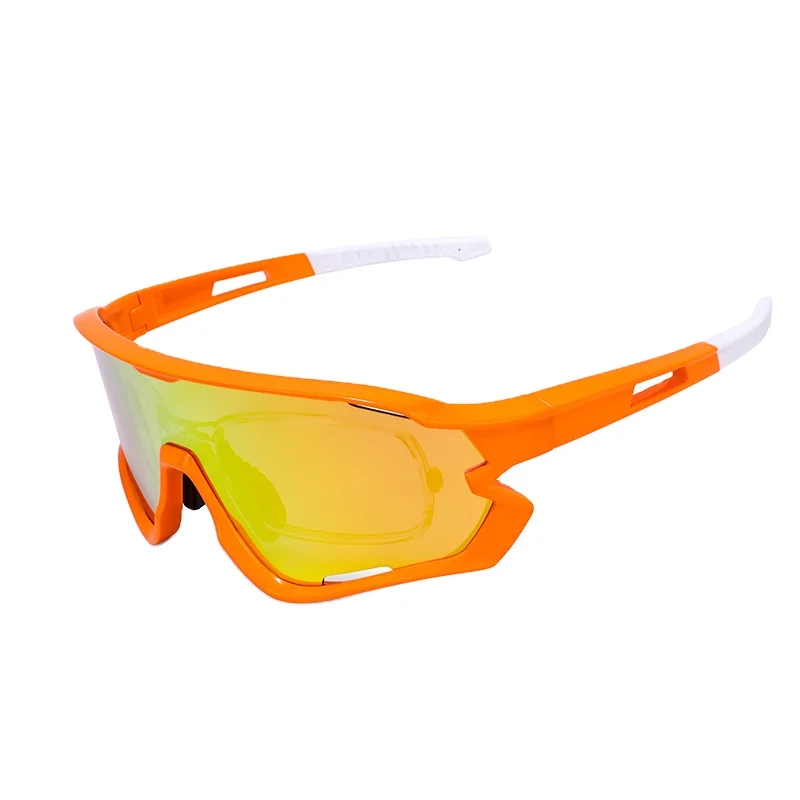 Wholesale cycling sunglasses tr90 sports glasses outdoor sports eyewear interchangeable lens sunglasses