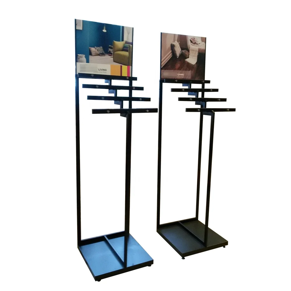 custom retail store pos wood flooring display stand,laminate flooring floorboard display shelf rack