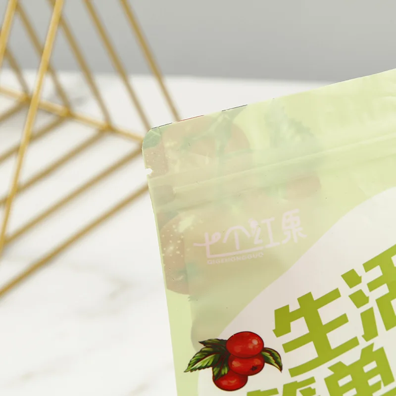 Dried nuts Almond Cashew bean Snack Plastic food packaging bag with ziplock