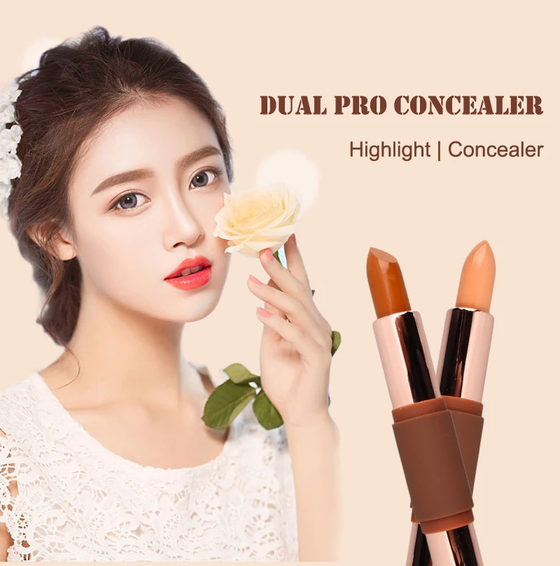 Face Makeup Pen Style Double-ended Highlighter Contour Stick