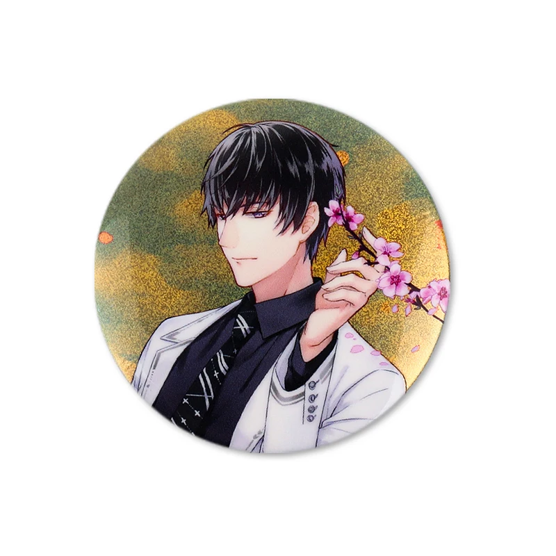 Manufacture Vograce Cheap Logo Custom Badge Button Pins Printed Safety Shirt Tinplate Badges With Safety Pin For Promotional